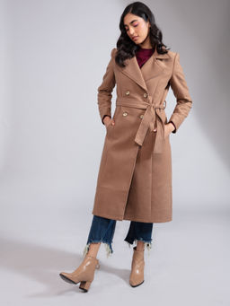 Twenty Dresses by Nykaa Fashion - Beige Spread The Love Overcoat