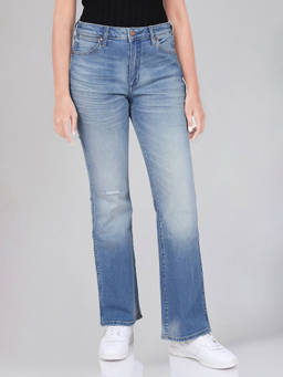 Wrangler - Women Blue Westward Boot Cut Fit Jeans