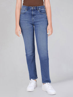 Wrangler - Women Blue Slim Fit High Rise Light Fade Jeans