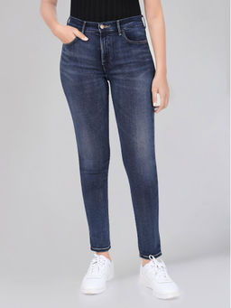 Wrangler - Women Blue Skinny Fit High Rise Light Fade Jeans