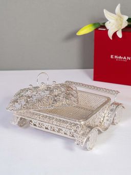 EKAANI - Dry Fruit Silver Decorative Box