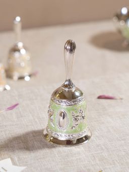 EKAANI - Lotus Bell - Green Enamel