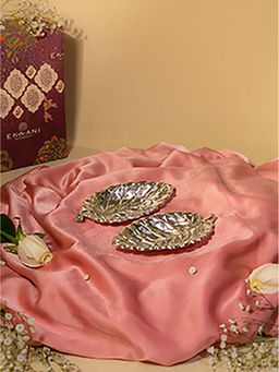 EKAANI - Leaf Decorative Tray Set Of 2- Small