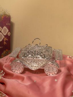 EKAANI - Silver Bamboo Pattern Rath Decorative Box