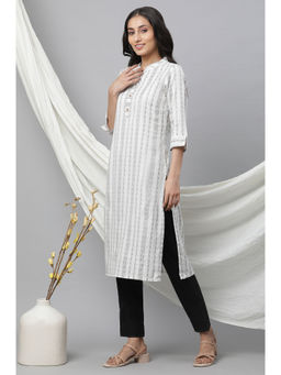 Aurelia - Steel Grey Dobby Kurta