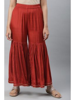 Aurelia - Brick Orange Tiered Sharara