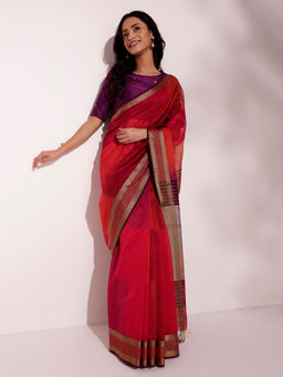 Fabindia - Multi Cotton Silk Blend Sari