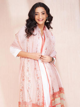 Fabindia - Natural Cotton Hand Block Printed Dupatta