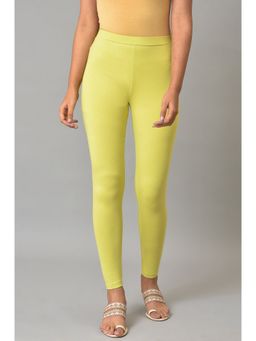 W - Green Solid Tights