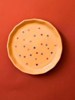 WEAVING HOMES - Multi-Color Polka Plate