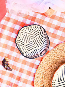 WEAVING HOMES - All Lines Handmade Dessert Plate