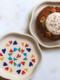 WEAVING HOMES - Love Is Love Handmade Dessert Plate