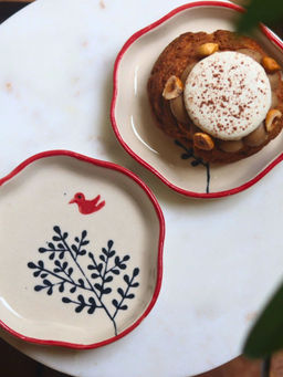 WEAVING HOMES - Birdie Handmade Dessert Plate