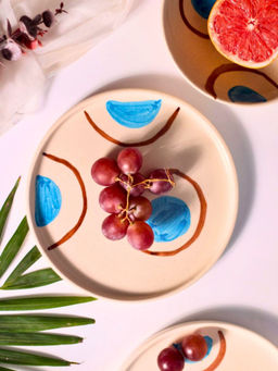 WEAVING HOMES - Blue & Brown Ring Platter