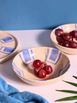 WEAVING HOMES - Blue Brick Bowl