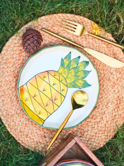 WEAVING HOMES - Pineapple Quarter Plate