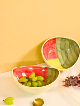 WEAVING HOMES - Shades Of Autumn Oval Bowl