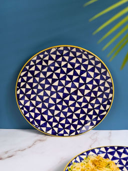 WEAVING HOMES - Star Dinner Plate