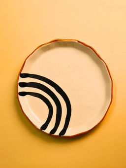 WEAVING HOMES - Semi Circle Abstract Plate