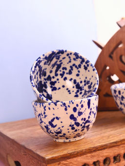 WEAVING HOMES - Blue Flecked Katori