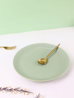 WEAVING HOMES - Sage Green Solid Dinner Plate
