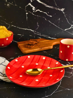 WEAVING HOMES - Red Joy Plate