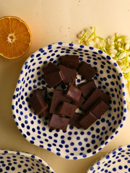 WEAVING HOMES - Blue Polka Bowl