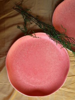WEAVING HOMES - Pink Peony Snack Plate