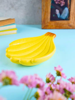 WEAVING HOMES - Banana Yellow Solid Platter