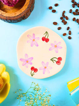 WEAVING HOMES - Cherry Fields Handmade Dessert Plate