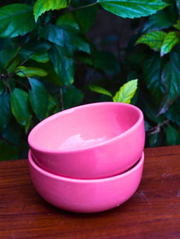 WEAVING HOMES - Pink Snack Bowl