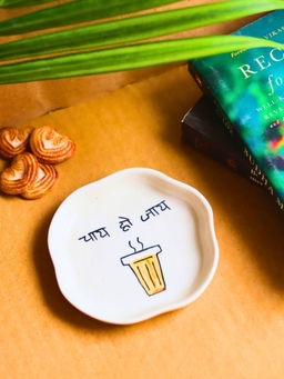 WEAVING HOMES - Chai Ho Jaye Handmade Dessert Plate The Chai Lovers Edit
