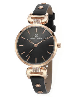 Daniel Klein - Analog Black Dial Women's Watch-DK.1.12445-6
