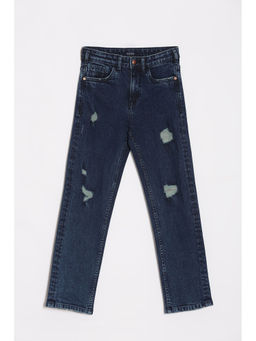 Allen Solly - Boys Navy Blue Regular Fit Jeans