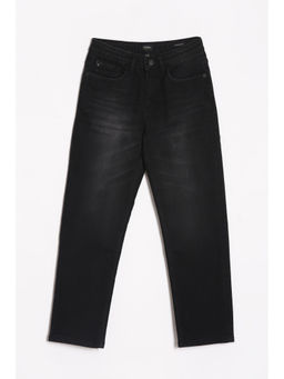 Allen Solly - Boys Black Regular Fit Jeans