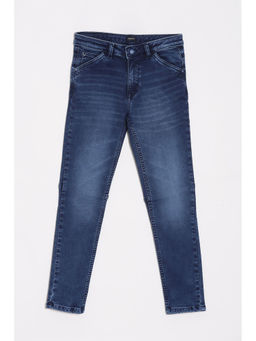 Allen Solly - Boys Navy Blue Skinny Fit Jeans