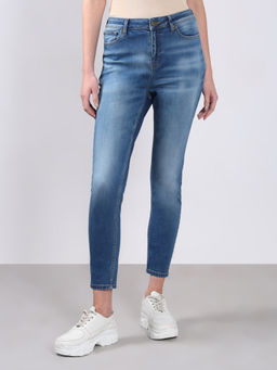 VERO MODA - Light Blue Mid Rise Skinny Fit Jeans