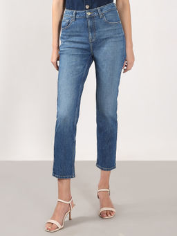 VERO MODA - Blue Mid Rise Skinny Fit Jeans
