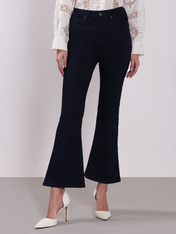 VERO MODA - Dark Blue High Rise Bootcut Jeans
