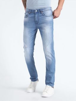 Flying Machine - Slash Slim Fit Distressed Jeans