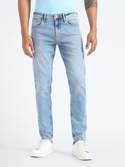 Flying Machine - Slash Slim Fit Stone Wash Jeans