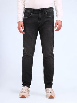 Flying Machine - Slash Slim Fit Black Jeans