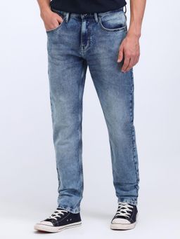 Flying Machine - Slash Slim Fit Acid Washed Jeans
