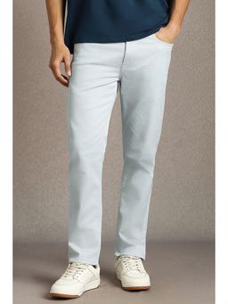 Louis Philippe - Men Light Blue Dark Wash Regular Fit Jeans