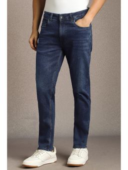 Louis Philippe - Men Navy Mid Smart Fit Jeans