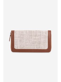 ABELARDO DE MODA - Small Jupiter Tan Ivory Leather Wallet
