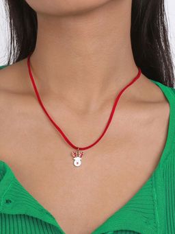 EL REGALO - Christmas Necklace Combo for Kids Girls Red
