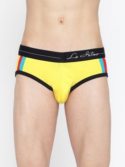 La Intimo - Yellow Double Stripe Classic Brief