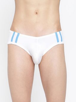 La Intimo - White Striped and Solid Fashion Brief