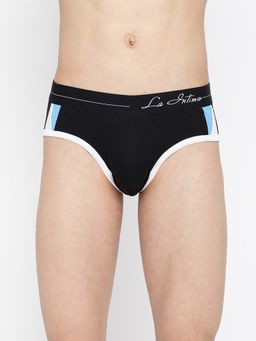 La Intimo - Black Modern Pattern Brief